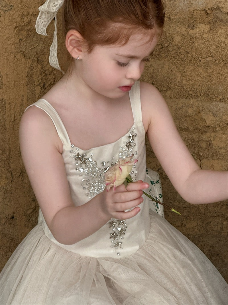 White Star Tulle Dress