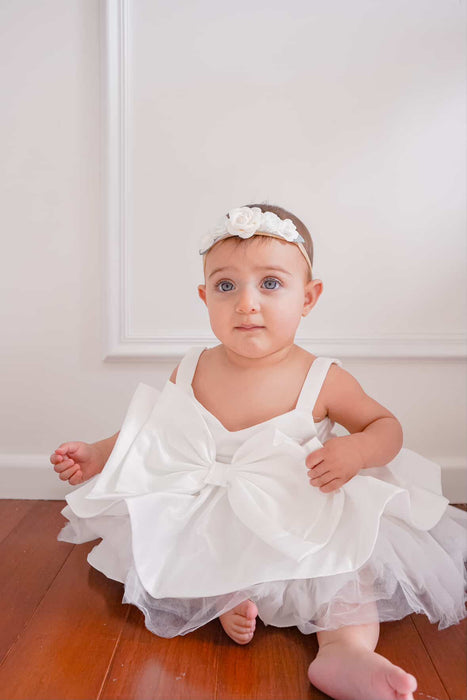 Betty Satin Bow Tulle Dress