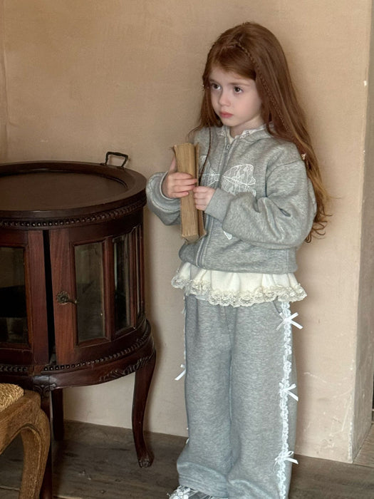 Belle Cotton Lace Tracksuit – Bow Playwear