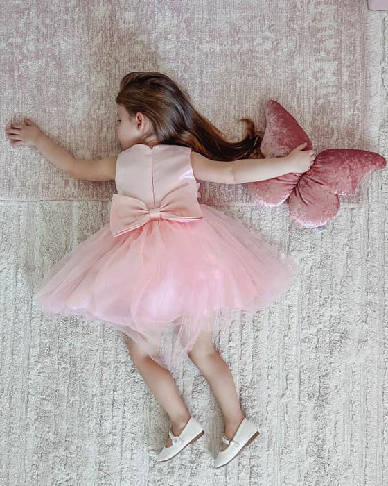 Grace Butterfly Bow Tulle Dress