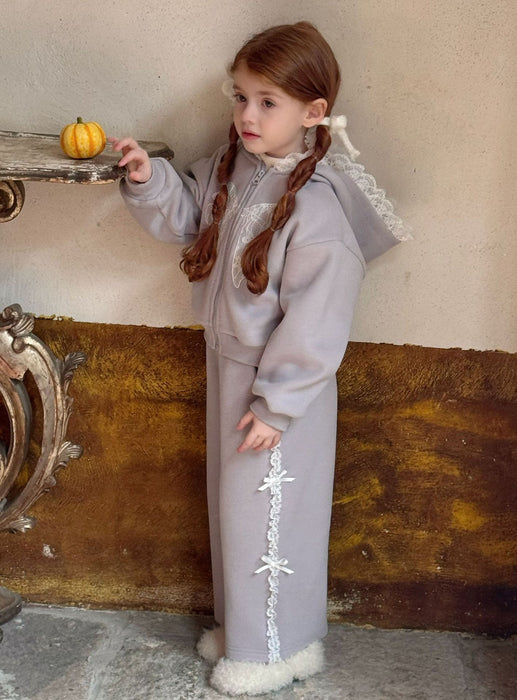 Belle Cotton Lace Tracksuit – Bow Playwear