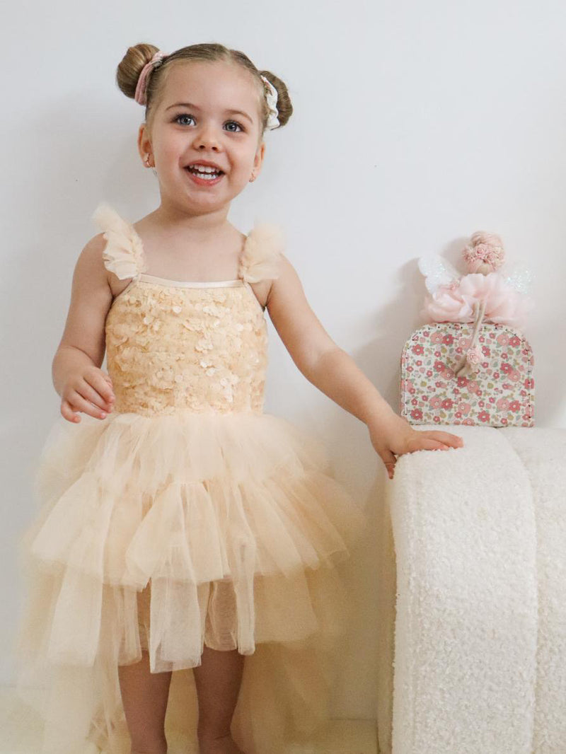 Arabella Gold Sequin Tutu Dress (PRE ORDER – OCTOBER)