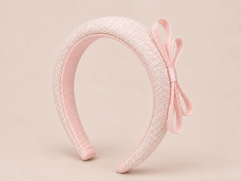 Paris Pink Tweed Headband (PRE ORDER)