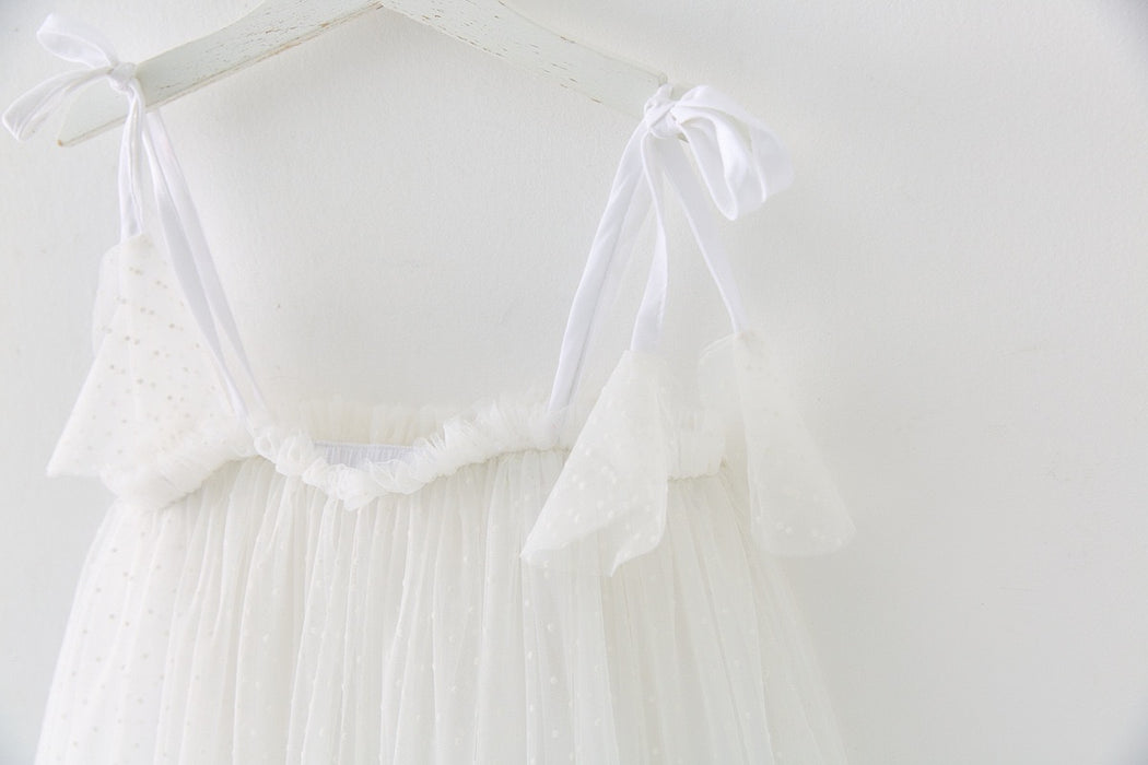 White Baby Tulle Dress – Newborn & Infant Occasion Dress