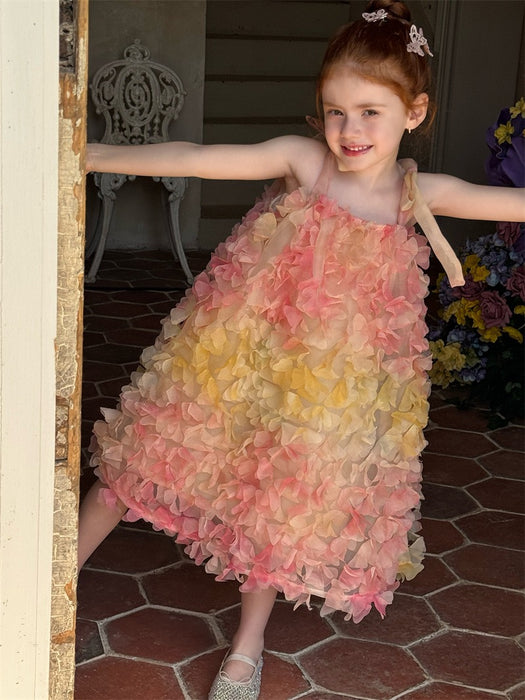Bloom Tulle Petal Dress – Rainbow Garden Party