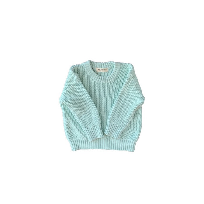 Noa Cotton Knit Sweater – Pastel Unisex Layering