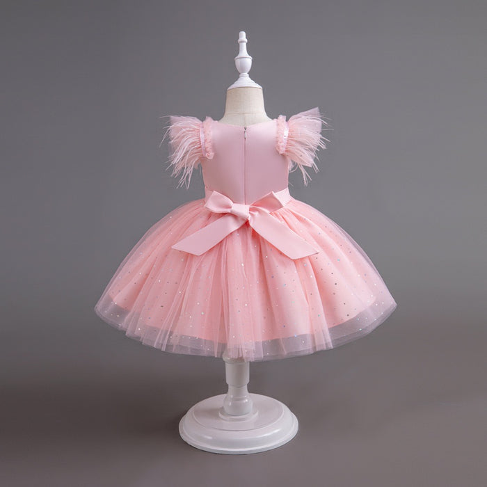 Aurora Tulle Ruffle Dress – Pink Fairy Tale Birthday
