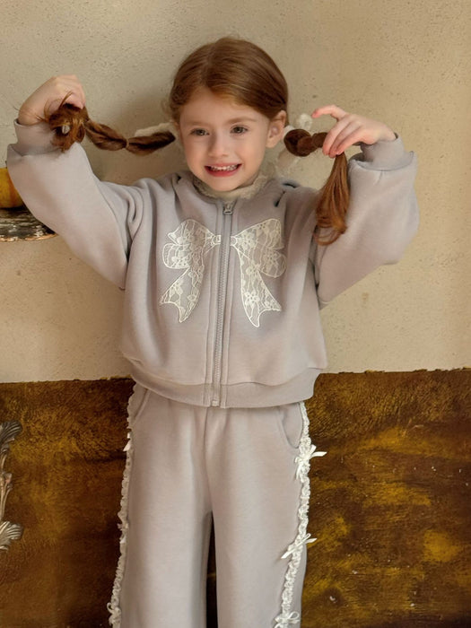 Belle Cotton Lace Tracksuit – Bow Playwear