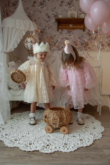 Ellie Tutu Dress - Champagne Gold