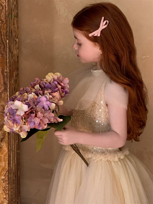 Sierra Champagne Sequin Tulle Dress