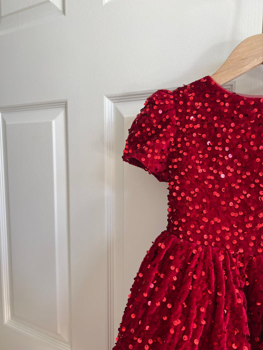Scarlett Christmas Red Sequins Dress (PRE ORDER)