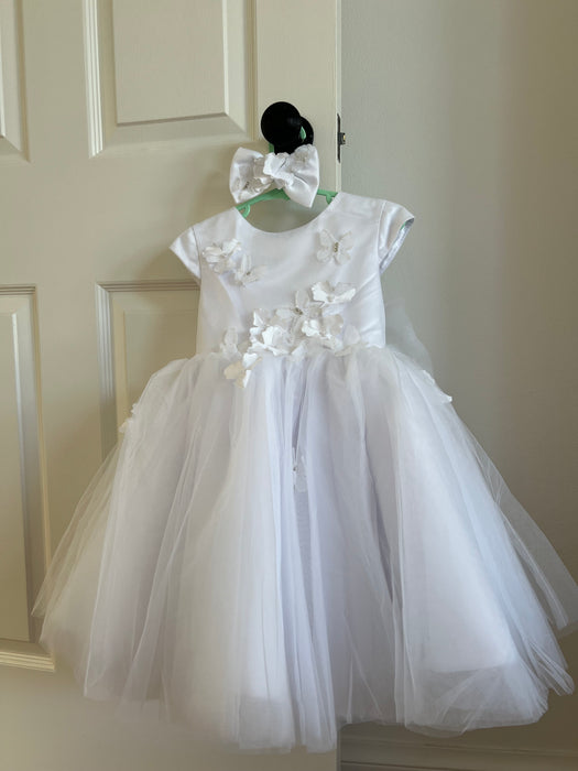 SAMPLE: Pure White Butterfly Dress