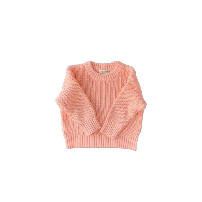 Noa Cotton Knit Sweater – Pastel Unisex Layering