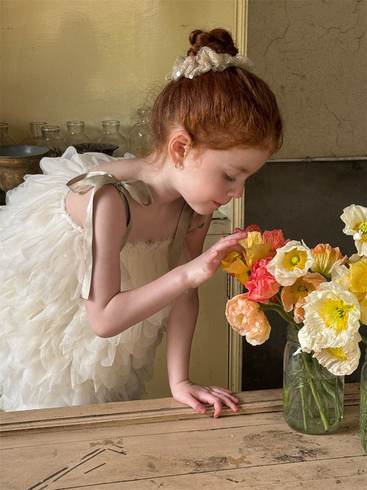 Petal Organza A-line Dress – Flower Girl Birthday Outfit