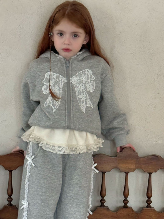 Belle Cotton Lace Tracksuit – Bow Playwear