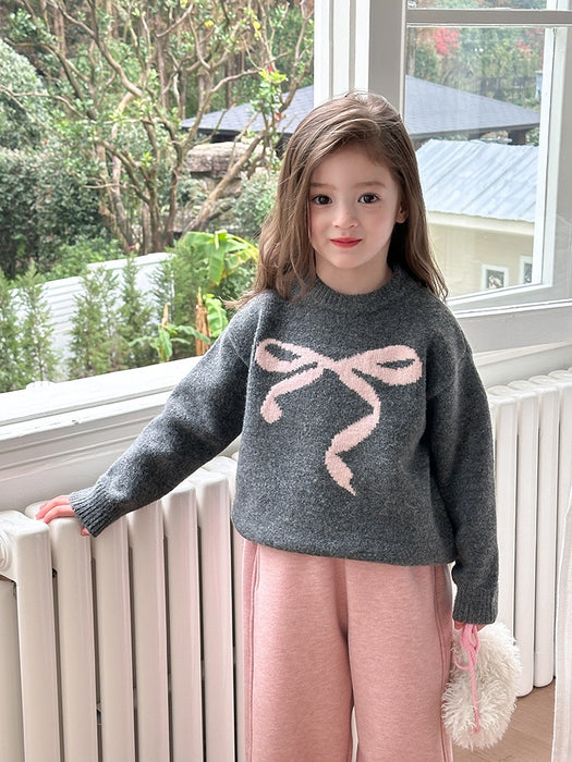Lily Knit Bow Sweater – Winter Cozy Outfit