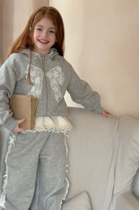 Belle Cotton Lace Tracksuit – Bow Playwear