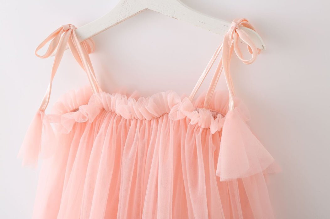 Sophie Tulle Ribbon Ruffle Birthday Dress