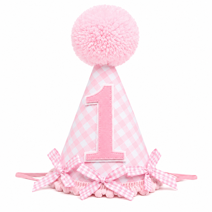 Pink Bow First Birthday Party Set