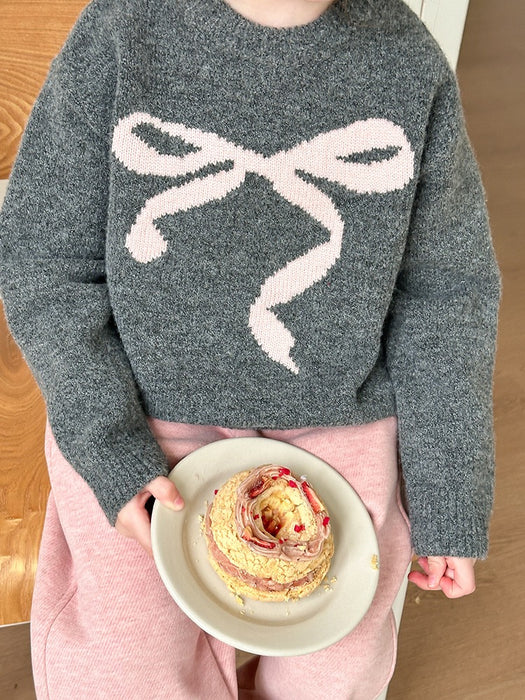 Lily Knit Bow Sweater – Winter Cozy Outfit
