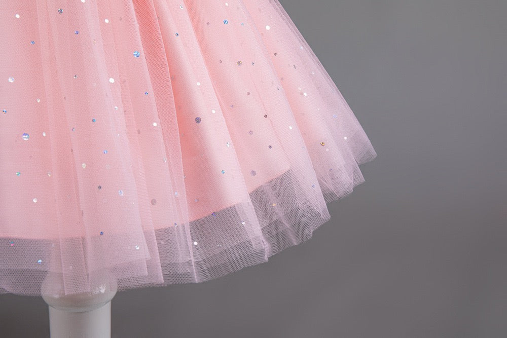 Aurora Tulle Ruffle Dress – Pink Fairy Tale Birthday