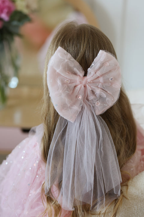 Ellie Hair Bow - Pink