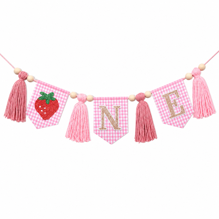 Strawberry ONE Highchair Banner
