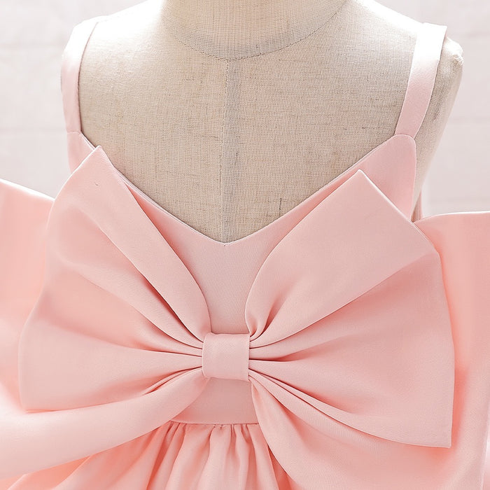 Betty Satin Tulle Dress – Pink Princess Party Outfit