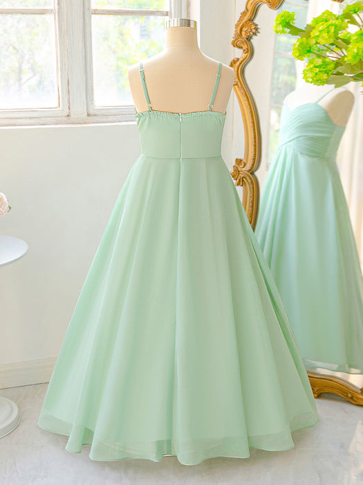 Sage Green Year 6 Graduation Dress for Girls