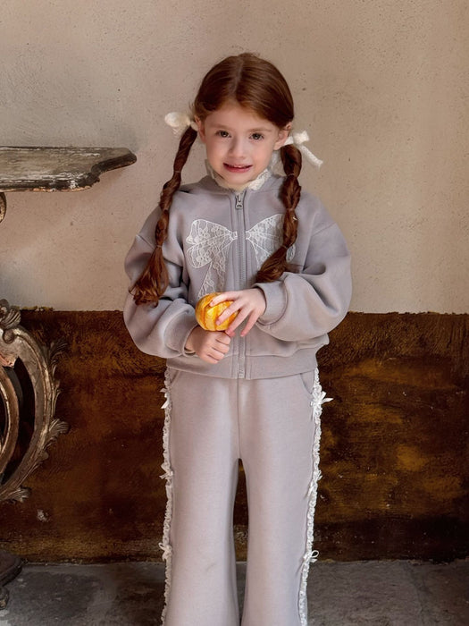 Belle Cotton Lace Tracksuit – Bow Playwear
