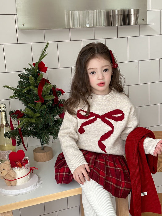 Lily Knit Bow Sweater – Winter Cozy Outfit