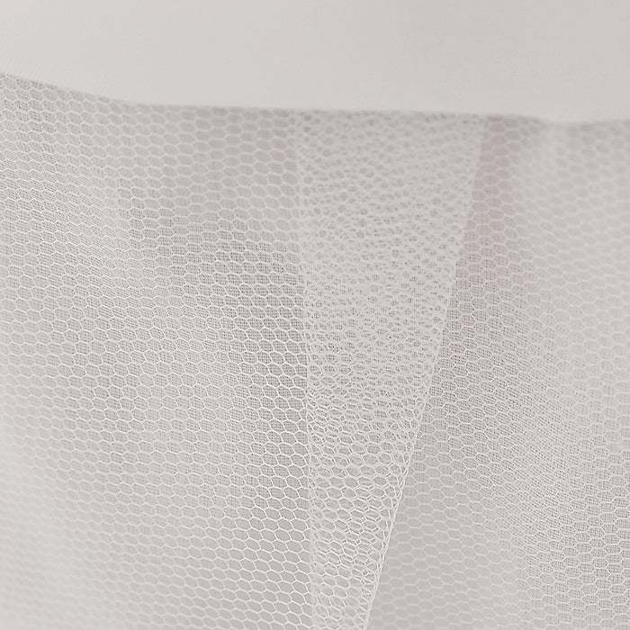 Daisy Organza Puff Sleeve Dress – White Birthday