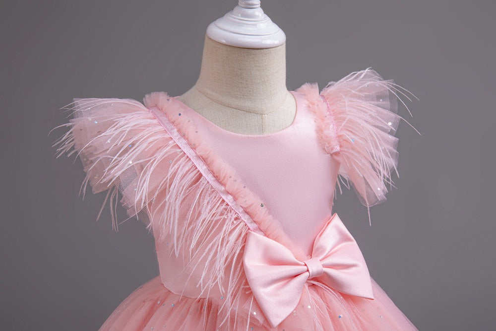 Aurora Tulle Ruffle Dress – Pink Fairy Tale Birthday