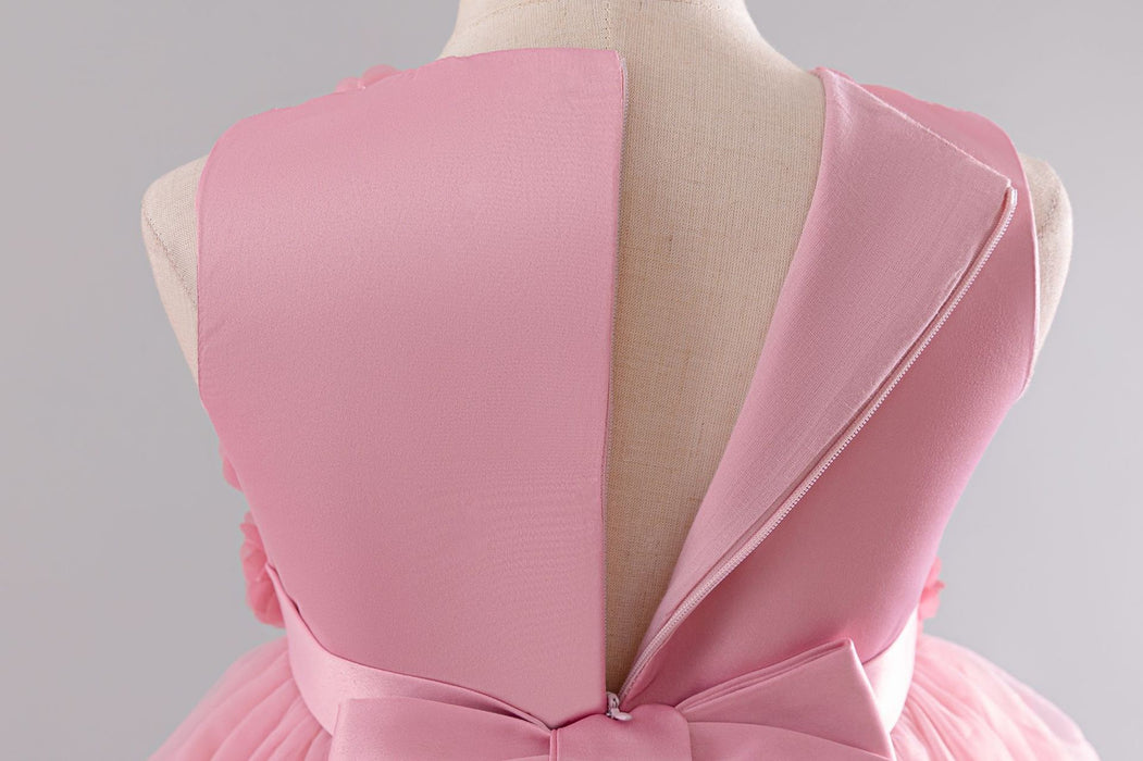 Flora Tulle Flower Cape Dress – Pink Fairy Princess Birthday