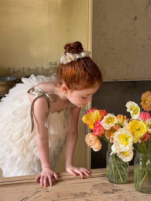 Petal Organza A-line Dress – Flower Girl Birthday Outfit