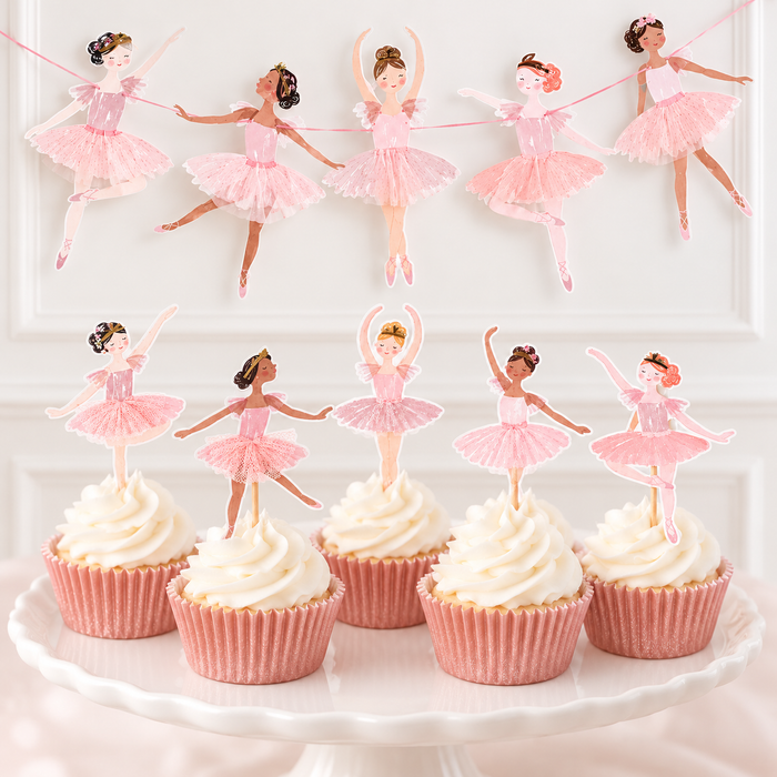 Pink Ballerina Party Decoration Set