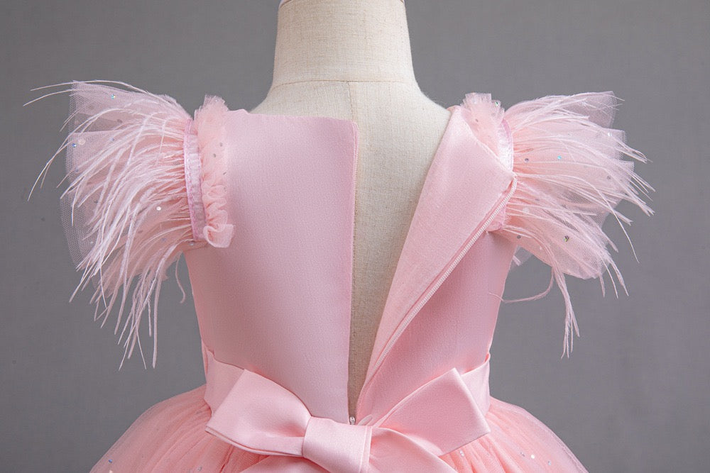Aurora Tulle Ruffle Dress – Pink Fairy Tale Birthday