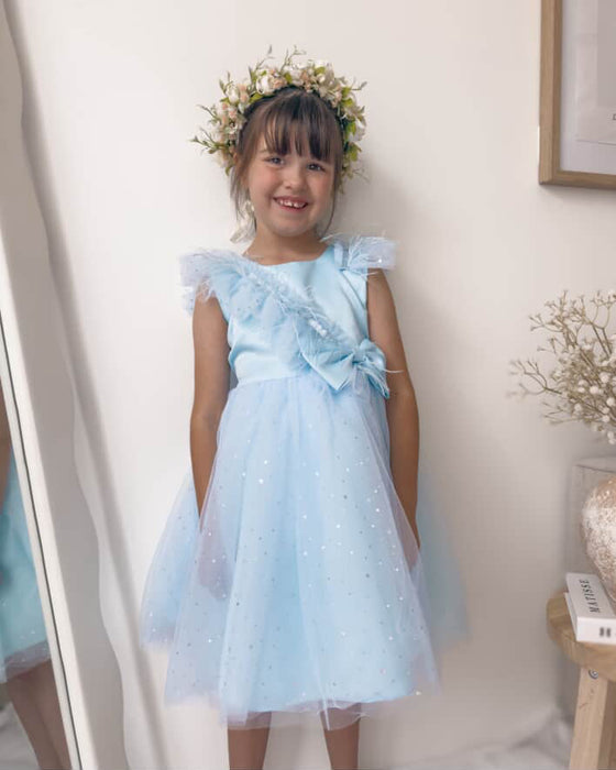 Gloria Feather Bow Dress