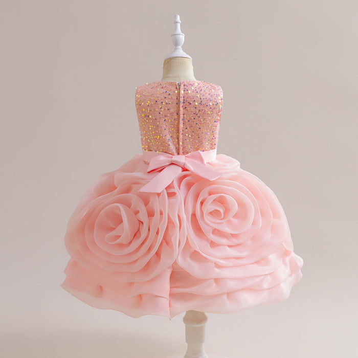 Rosie Sequin Tulle Dress – Pink Birthday Party