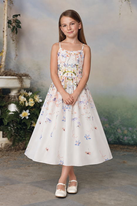 Floral Maxi Year 6 Graduation Dress for Girls