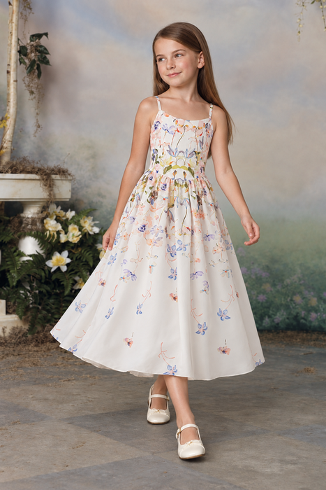 Floral Maxi Year 6 Graduation Dress for Girls