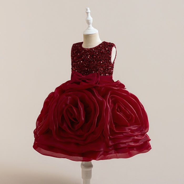 Rosie Sequin Tulle Dress – Red Birthday Party