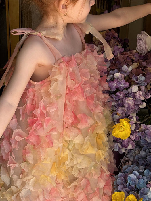 Bloom Tulle Petal Dress – Rainbow Garden Party
