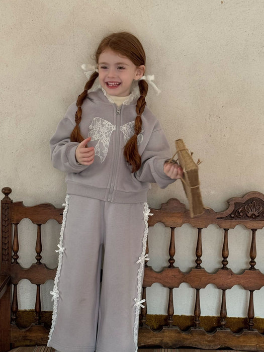 Belle Cotton Lace Tracksuit – Bow Playwear