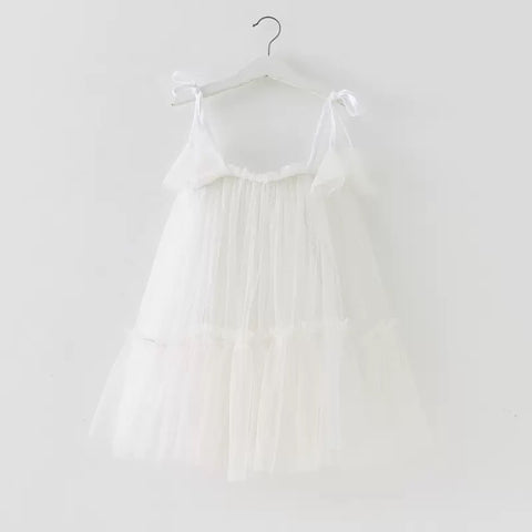 White Baby Tulle Dress – Newborn & Infant Occasion Dress