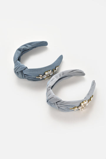 Denim Diamond Headband