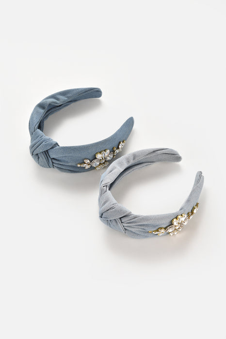 Denim Diamond Headband