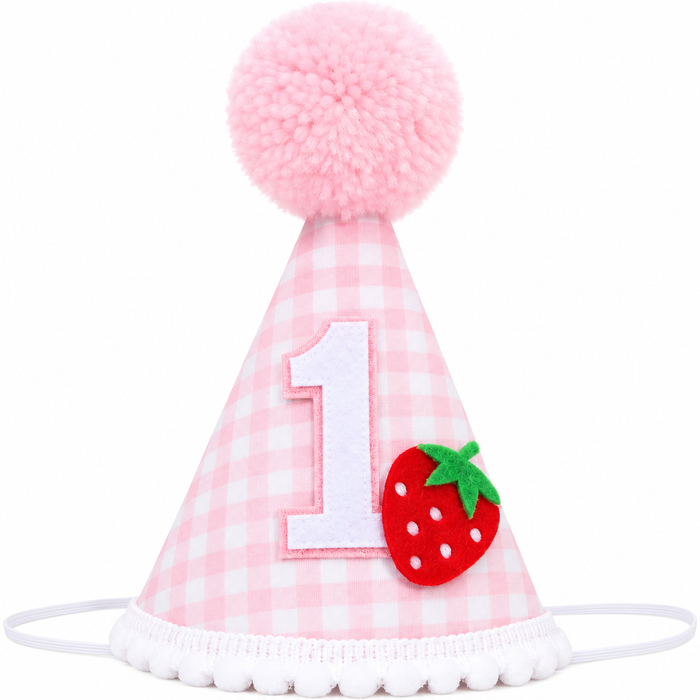 Pink Berry Birthday Hat