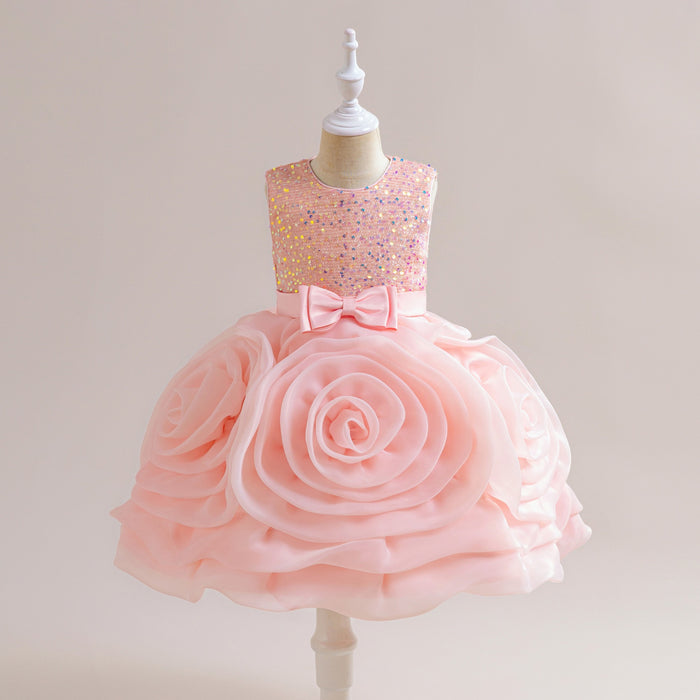 Rosie Sequin Tulle Dress – Pink Birthday Party