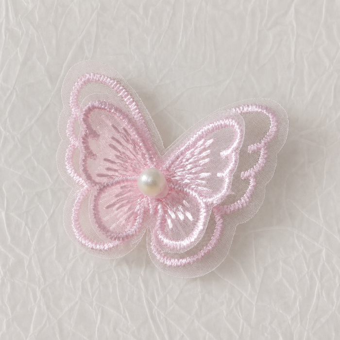 Pink Butterfly Hair Clips for Girls